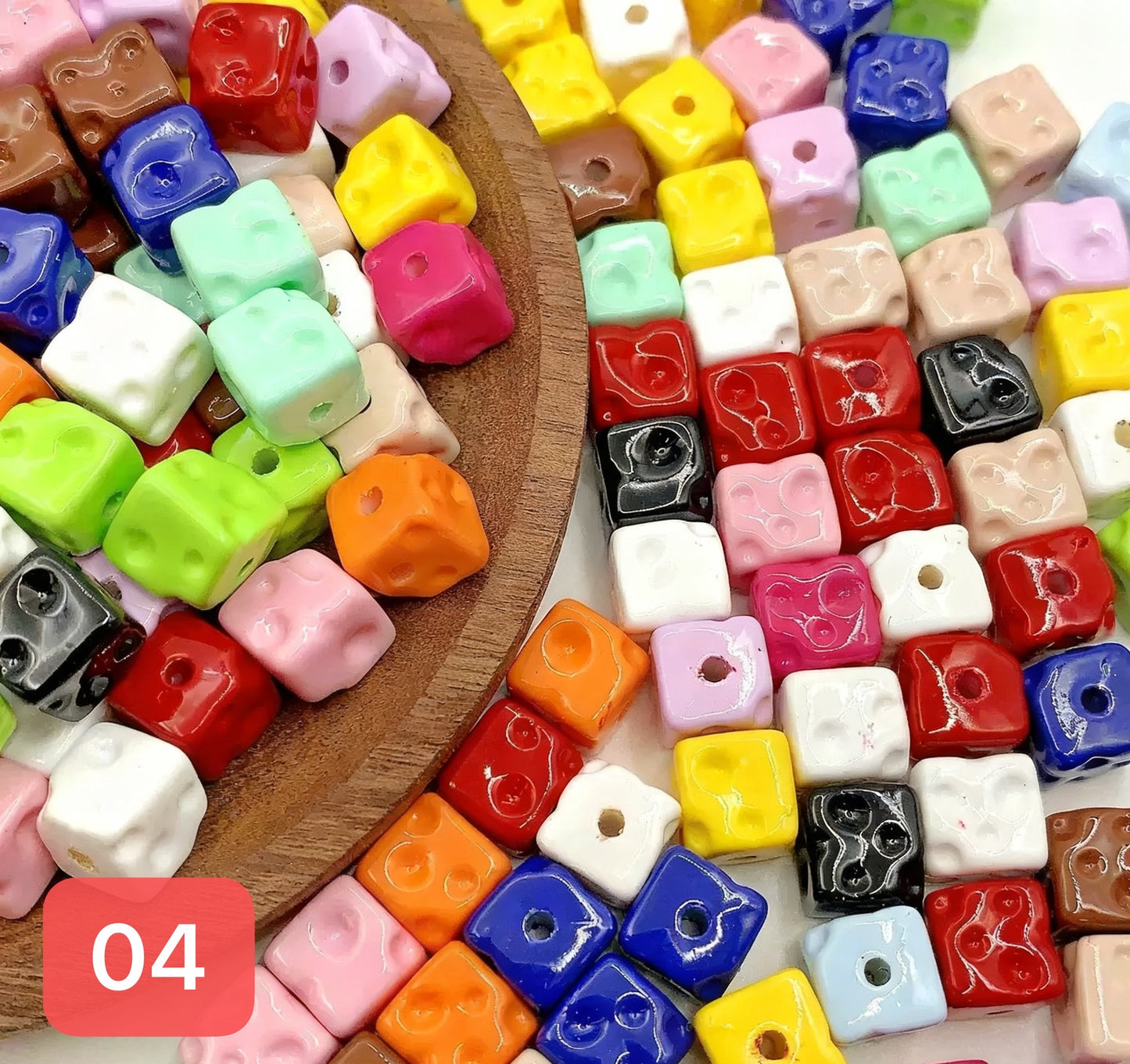 120+ designs of acrylic beads, $1.5/10pcs or more, Link 1(01-30)