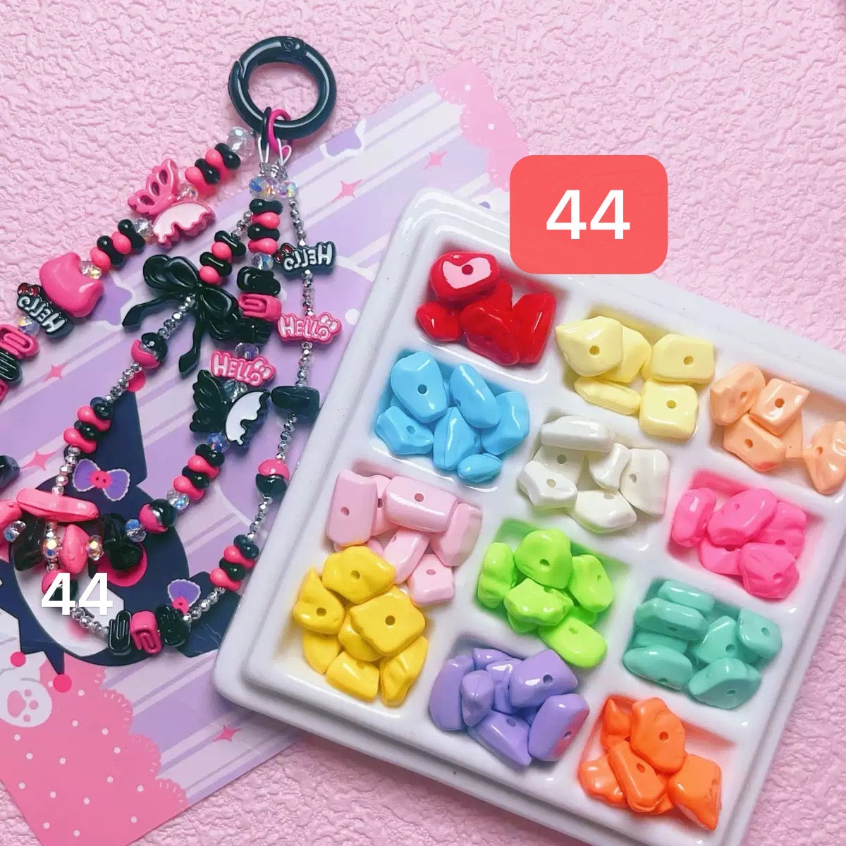120+ designs of acrylic beads, $1.5/10pcs or more, Link 2(31-60)