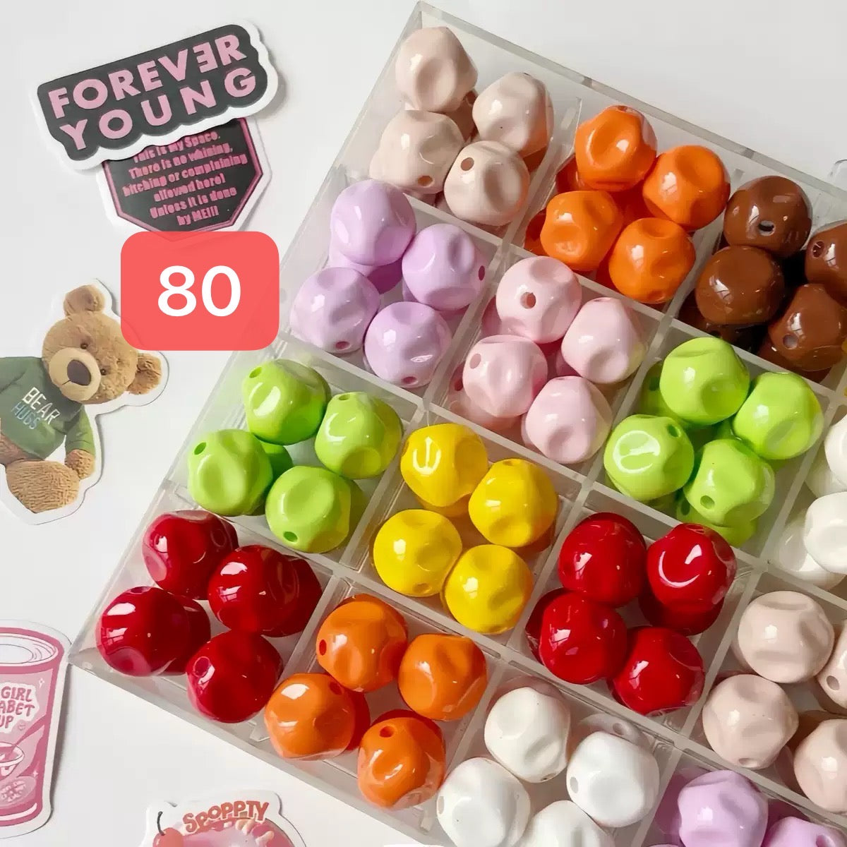 120+ designs of acrylic beads, $1.5/10pcs or more, Link 3(61-90)