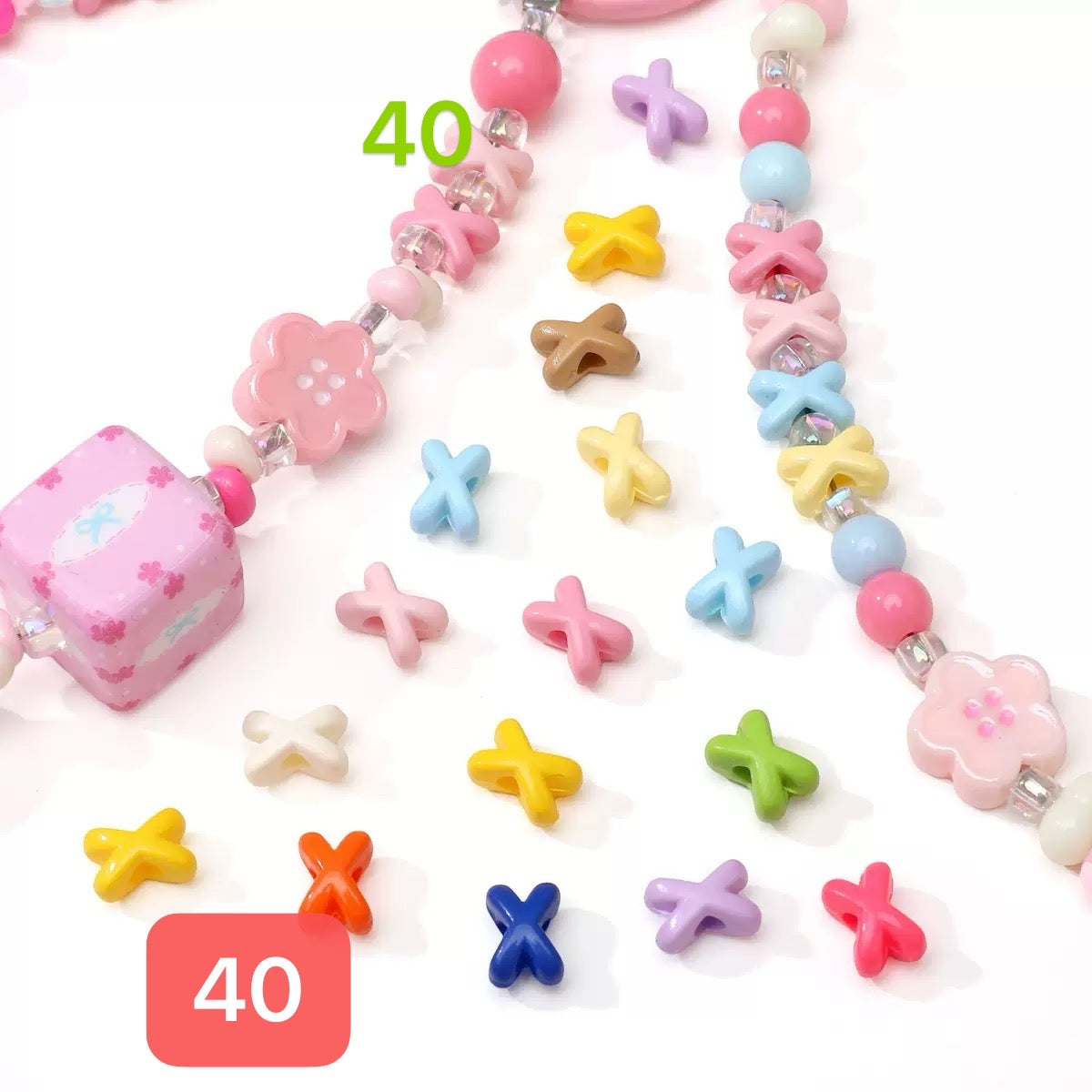 120+ designs of acrylic beads, $1.5/10pcs or more, Link 2(31-60)