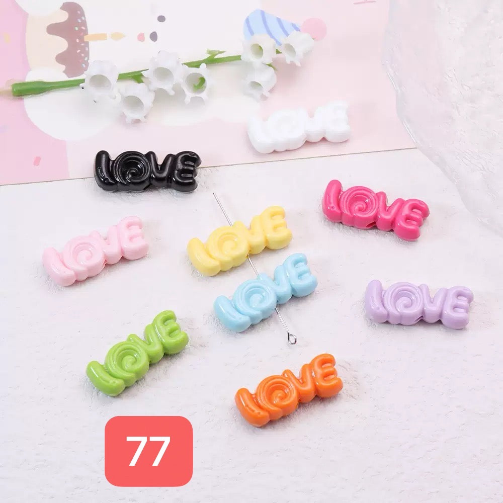 120+ designs of acrylic beads, $1.5/10pcs or more, Link 3(61-90)