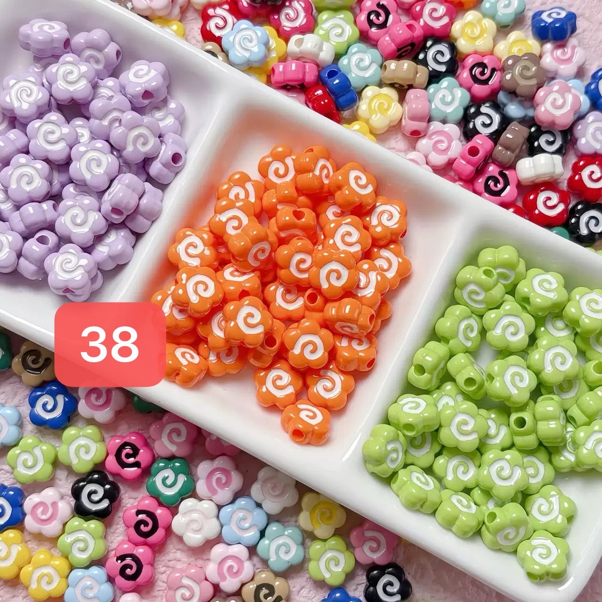 120+ designs of acrylic beads, $1.5/10pcs or more, Link 2(31-60)